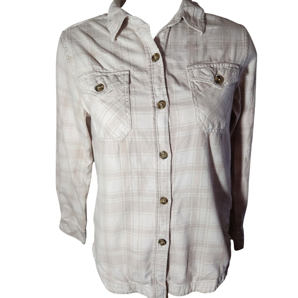 Frank by‎ Frank And Oak Plaid Button Up Shirt Long Sleeve Organic Cotton M